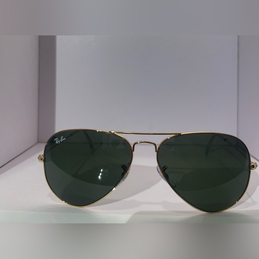 Ray-Ban Gold Frame Aviator Sunglasses